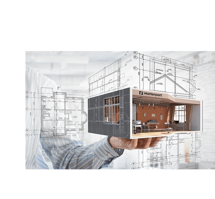 Model domu s technickými plány